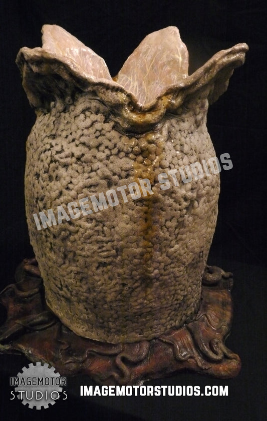 Life size open Alien egg prop replica