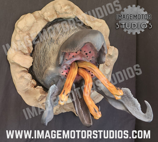 Tremors wall hanging or table top Graboid sculpture prop