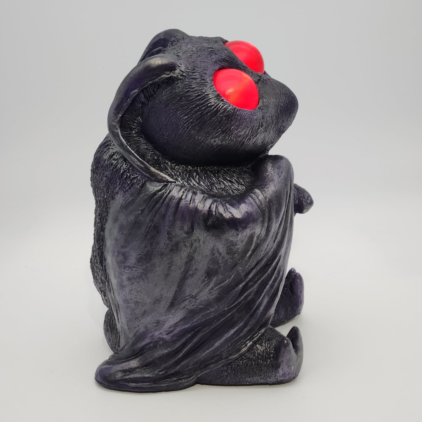 Baby Mothman prop replica with light-up eyes