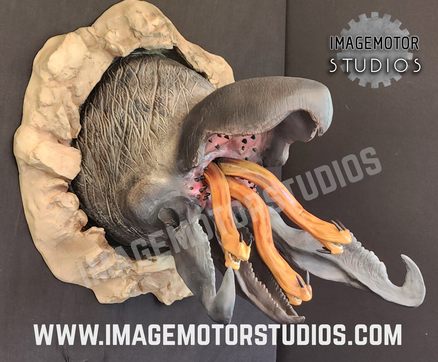 Tremors wall hanging or table top Graboid sculpture prop